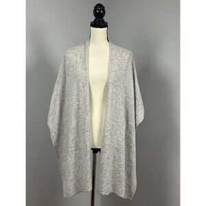 Pure Collection Cashmere Open Front Draped Poncho Wrap Sweater Women's One Size